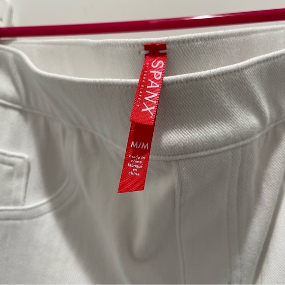Spanx White Jean-ish Ankle Leggings Size Medium - Picture 6 of 11